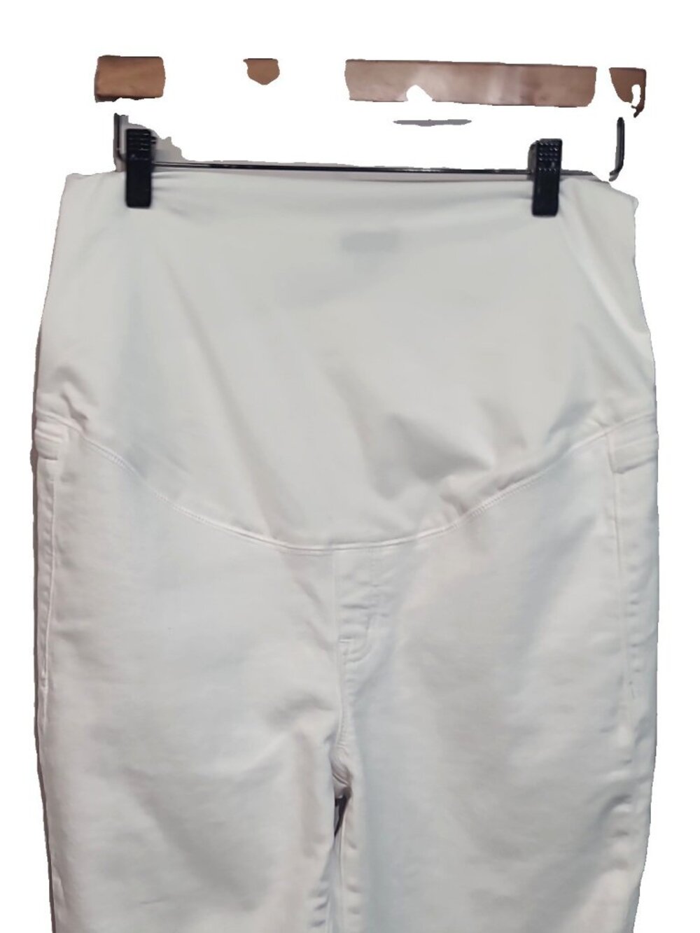 J.Crew Factory White Maternity Jean in Signature Stretch Size 28 NWT - Picture 2 of 7